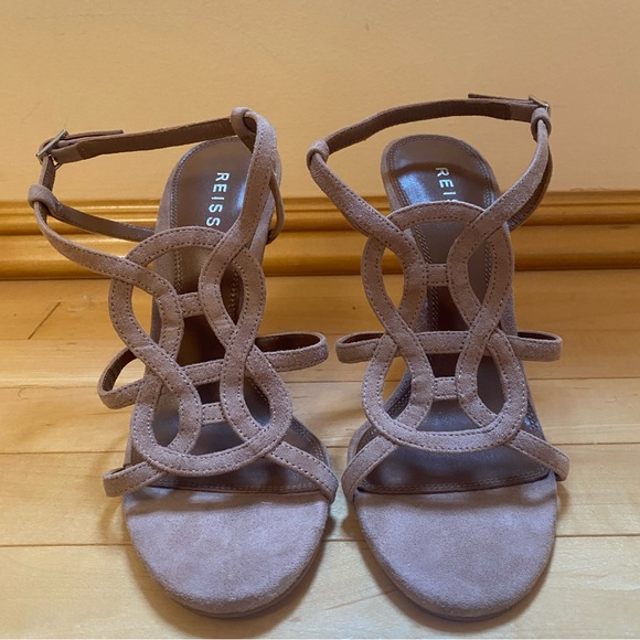 Reiss Pina Knot High Heel Sandal in Rose size 38 - Picture 6 of 12